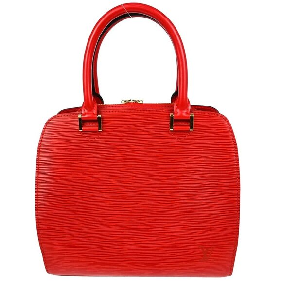 Louis Vuitton Red Epi Pont Neuf Handbag - Picture 1 of 9